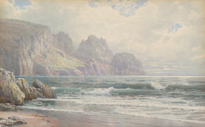 Sziklás partvonal alkotó: William Trost Richards