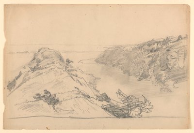 Tanulmány a "From Paradise to Purgaatory, Newport" című könyvhöz alkotó: William Trost Richards
