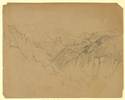 Tájtanulmány, Lauterbrunnen, Svájc alkotó: William Trost Richards