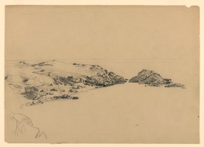 Tengerpart tanulmányozása, Rhode Island alkotó: William Trost Richards