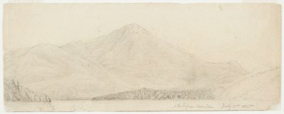 Whiteface Mountain, 1855 (grafit szőtt papíron) alkotó: William Trost Richards