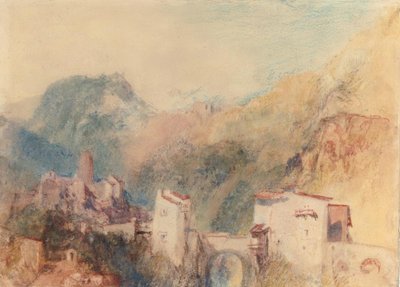 Egy kastély a Val d’Aosta-ban alkotó: Joseph Mallord William Turner