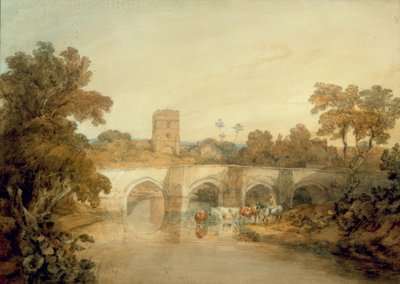 Bromfield az Onny folyón, Ludlow közelében, Shropshire államban alkotó: Joseph Mallord William Turner