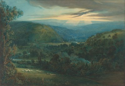 Hajnal Devon völgyében, 1832. alkotó: Joseph Mallord William Turner