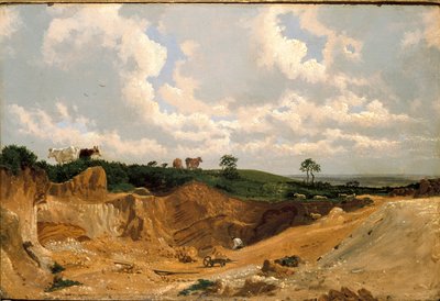 Kavicsbánya a Shotover Hillen, Oxford közelében, 1818 alkotó: Joseph Mallord William Turner