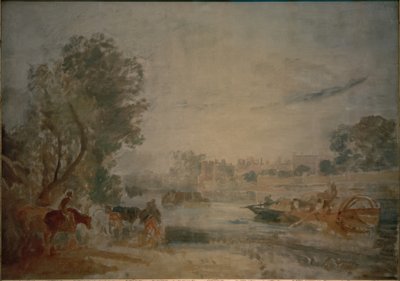 Hampton Court, a Temzéből alkotó: Joseph Mallord William Turner