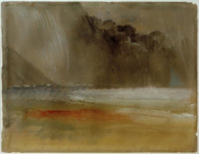 Halmozott mennydörgésfelhő a tenger és a homok felett alkotó: Joseph Mallord William Turner