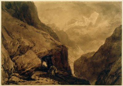 St Gothard hegy alkotó: Joseph Mallord William Turner