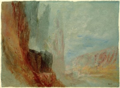 Sziklák a Meuse-n alkotó: Joseph Mallord William Turner