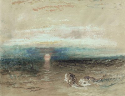 Naplemente a tenger felett gurnardokkal alkotó: Joseph Mallord William Turner