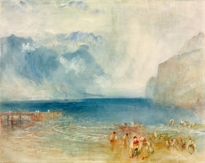 Az első gőzhajó a Luzerni tavon alkotó: Joseph Mallord William Turner