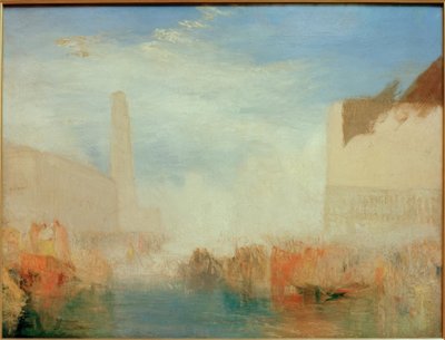 Velence: A Piazetta a dózse házasságkötési szertartásával alkotó: Joseph Mallord William Turner