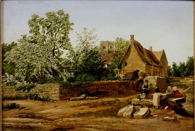 Kilátás Marstonra, Oxford közelében, 19. század eleje alkotó: Joseph Mallord William Turner