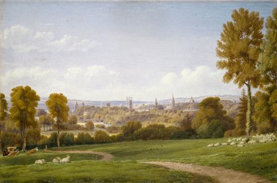 Oxford kilátása a Headingtonból, c1803-1804 alkotó: Joseph Mallord William Turner