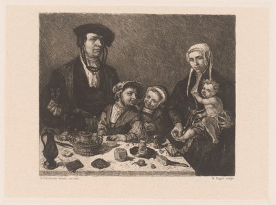 Pieter Jan Foppesz portréja. és Alijd van Beresteyn gyermekeikkel alkotó: William Unger
