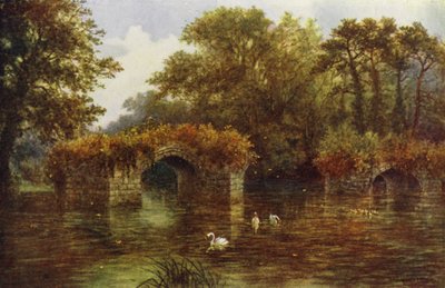 Avon folyó, Warwick kastély (színes litó) alkotó: William W. Quatremain