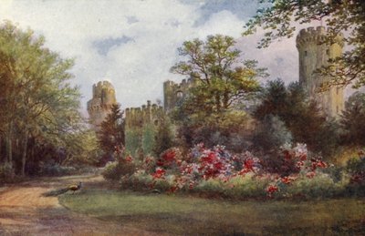 Warwick Castle: Entrance Drive (színes litho) alkotó: William W. Quatremain