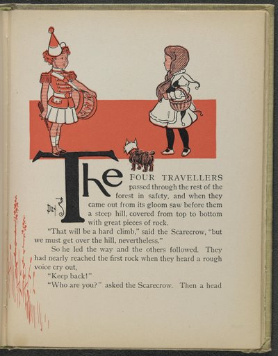 Illusztráció Lyman Frank Baum "Óz, a csodálatos varázsló" című művéből. alkotó: William Wallace Denslow