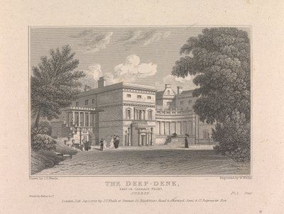 Deep-Dene. East vagy Carriage Front, Surrey alkotó: William Wallis