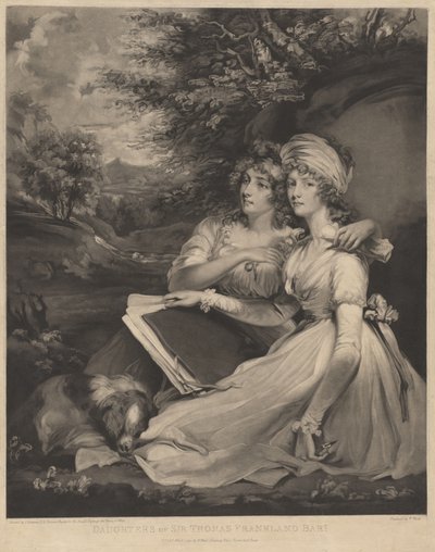 Sir Thomas Frankland lányai alkotó: William Ward