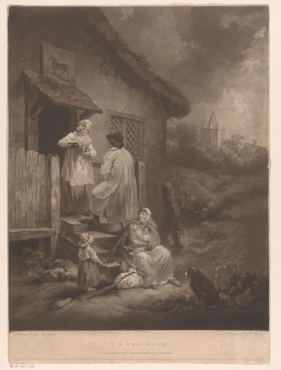 Család egy fogadónak A dráma (cím az objektumon) alkotó: William Ward