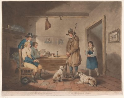 Férfiak egy fogadóban Ale-house politikusok / Les Politiques du Cabaret (cím a tárgyon) alkotó: William Ward