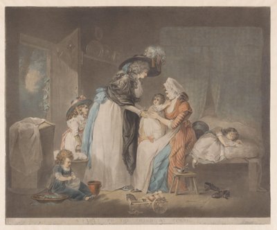 Anya meglátogatja gyermekétLátogatás a gyermeknél a nővérnél (cím a tárgyon) alkotó: William Ward