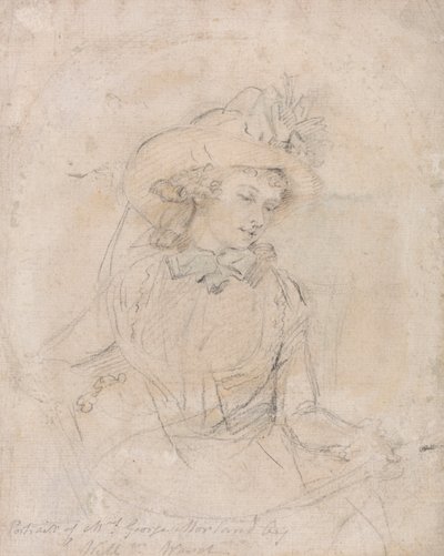 Portrétanulmány Mrs. George Morlandról alkotó: William Ward