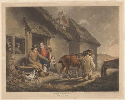 Szeptember elseje, este alkotó: William Ward after George Morland