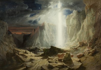 Izraeliták, akik áthaladnak a pusztán alkotó: William West