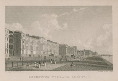 A Brunswick Terrace általános képe Brightonban alkotó: William Westall
