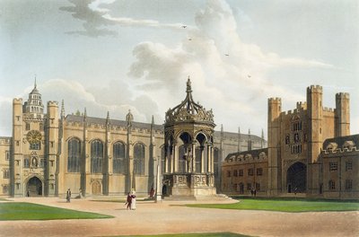 A Court of Trinity College, Cambridge, a 