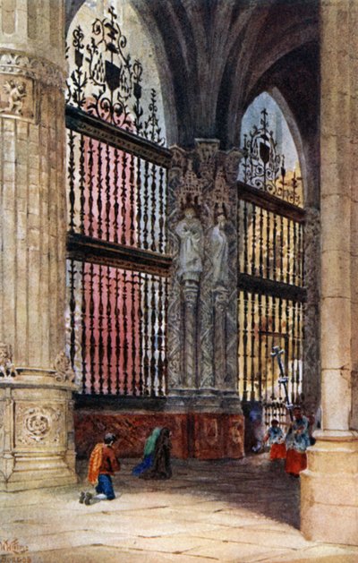 Burgos, a polgármesteri kápolna (színes tagok) alkotó: William Wiehe Collins