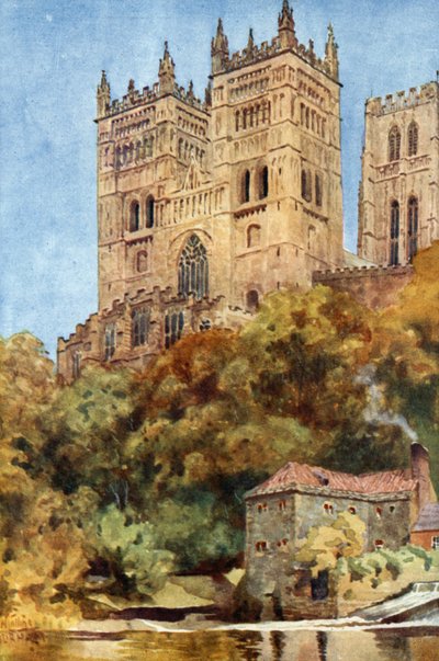 Durham, a nyugati tornyok (színes litó) alkotó: William Wiehe Collins