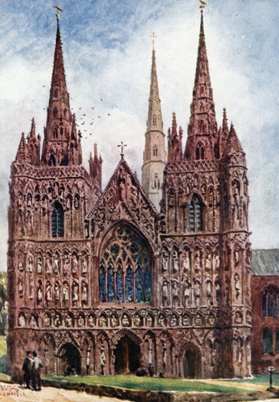 Lichfield, a nyugati front (színes litó) alkotó: William Wiehe Collins