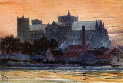 Ripon, a katedrális (színes litó) alkotó: William Wiehe Collins