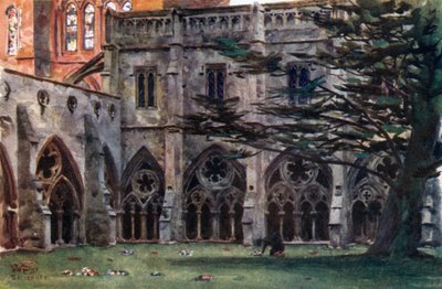 Salisbury, a kolostorok (színes litó) alkotó: William Wiehe Collins