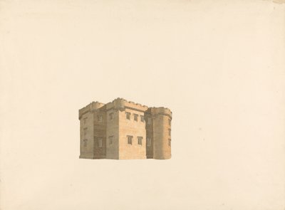 Cluny Castle, Aberdeenshire, Skócia: Perspektíva alkotó: William Wilkins