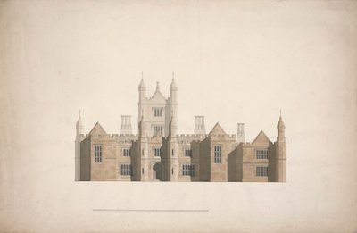 A cambridge-i főiskolák tervezett tervének emelése alkotó: William Wilkins