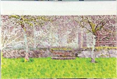 Gyümölcsöskert télen, 2014 (olaj, vászon) alkotó: William Wilkins