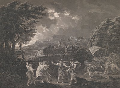 Macbeth és a boszorkányok Shakespeare, Macbeth, 1. felvonás, 1. jelenet, 1770. alkotó: William Woollett