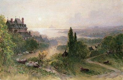 Táj egy nagy házzal alkotó: William Wyld
