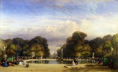 A Tuileriák kertje, Párizs alkotó: William Wyld