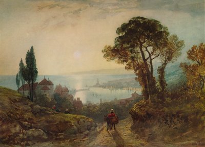 Kilátás a kikötőre, c1859, 1938 alkotó: William Wyld