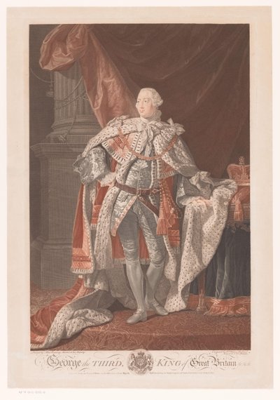 Az Egyesült Királyság III. György portréja Harmadik György, Nagy-Britannia királya (cím a tárgyon) alkotó: William Wynne Ryland