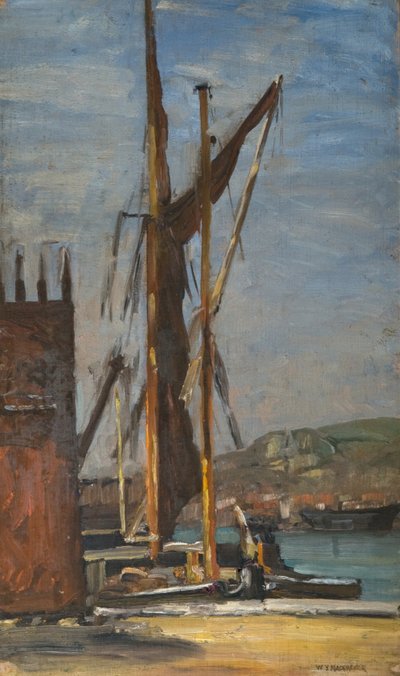Doverben, 1905 körül (olaj, vászon) alkotó: William York MacGregor