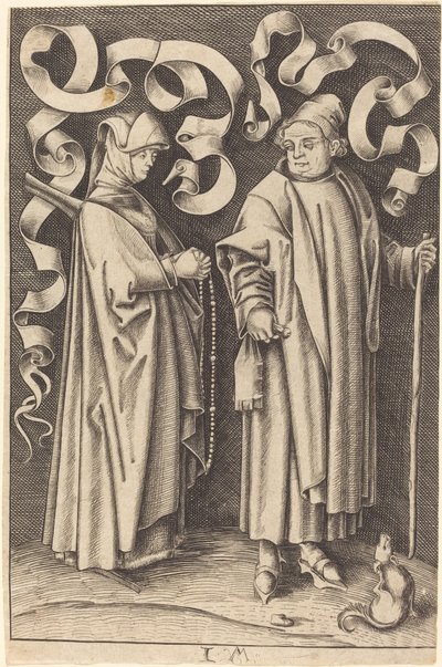 A templomba járók alkotó: William Young Ottley after Israhel van Meckenem