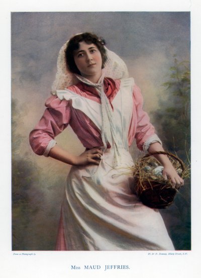 Maud Jeffries amerikai színésznő, 1901. alkotó: William and Daniel Downey