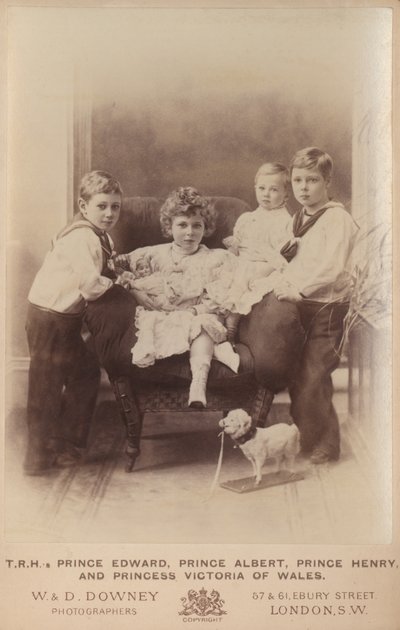 Edward herceg, Albert herceg, Henrik herceg és Viktória walesi hercegnő alkotó: William and Daniel Downey