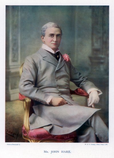 Sir John Hare, angol színész és a Garrick Színház menedzsere, 1901. alkotó: William and Daniel Downey